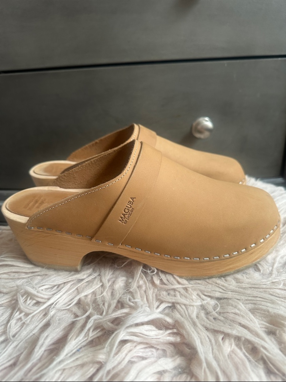 Maguba Camel Slip-On Clogs - Picture 5 of 10